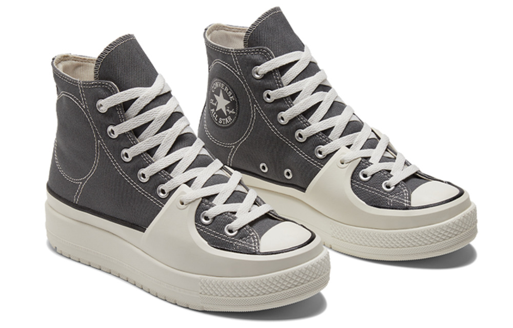 CONVERSE MEN'S 10 CHUCK TAYLOR CONSTRUCT HIGH TOP SNEAKER CYBER GREY A05116C
